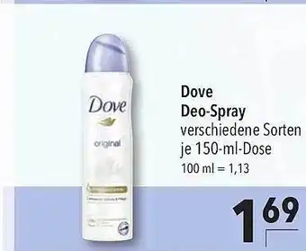 CITTI Markt Dove Deo-Spray 150ml Angebot