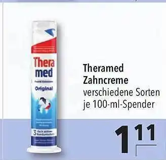 CITTI Markt Theramed Zahncreme 100ml Angebot