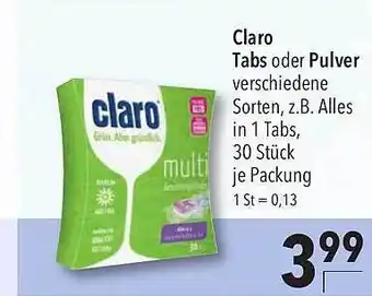 CITTI Markt Claro Tabs Oder Pulver Angebot