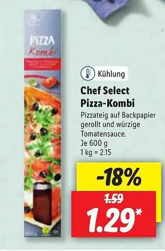 Lidl Chef Select Pizza Kombi 600g Angebot