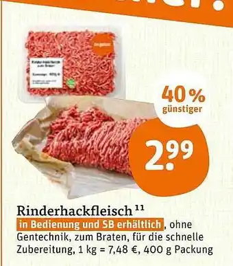 tegut Rinderhackfleisch Angebot