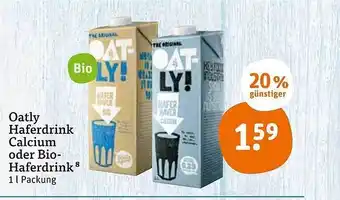 tegut Oatly Haferdrink Calcium Oder Bio Haferdrink 1L Angebot