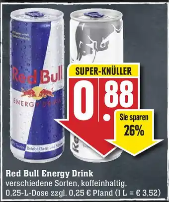 E-Center Red Bull Energy Drink 250ml Angebot