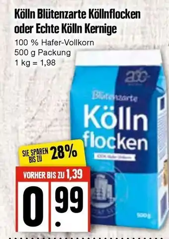 Edeka Kölln Blütenzarte Köllnflocken oder Echte Kölln Kernige 500 g Angebot