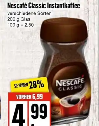 Edeka Nescafé Classic Instantkaffee 200 g Glas Angebot