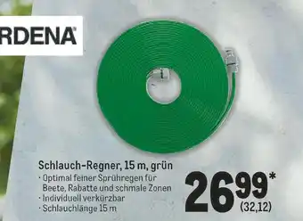 METRO Gardena schlauch-regner, 15 m, grün Angebot