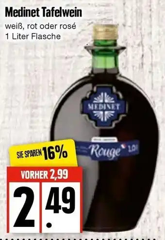 Edeka Medinet Tafelwein 1 L Angebot