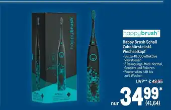 METRO Happybrush happy brush schall zahnbürste inkl. wechselkopf Angebot