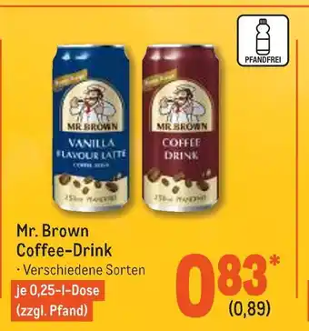 METRO Mr. brown coffee-drink Angebot