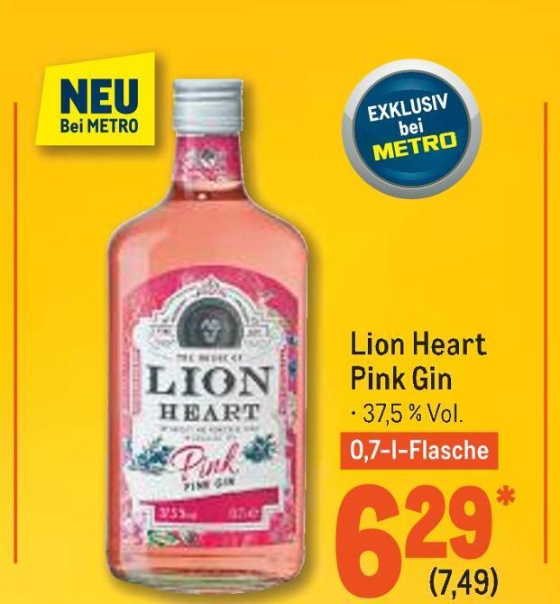 Lion heart pink gin Angebot bei METRO