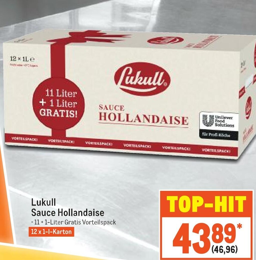 Lukull sauce hollandaise Angebot bei METRO