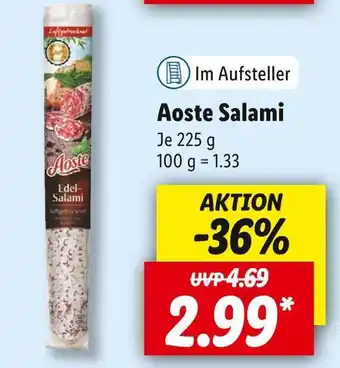 Lidl Aoste salami Angebot