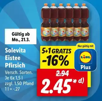 Lidl Solevita eistee Angebot