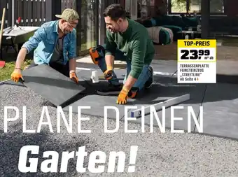 OBI Terrassenplatte feinsteinzeug „streetline“ Angebot