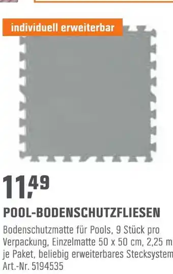 OBI Pool-bodenschutzfliesen Angebot