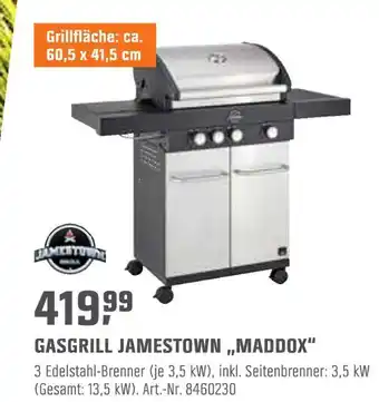 OBI Jamestown gasgrill jamestown „maddox“ Angebot