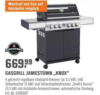 OBI Jamestown gasgrill „knox“ Angebot