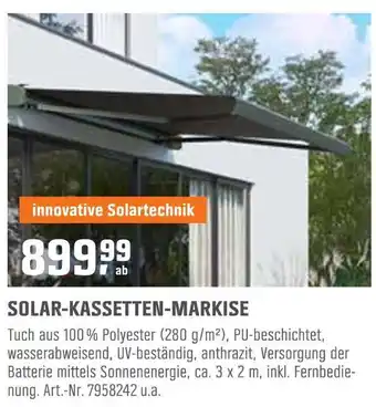 OBI Solar-kassetten-markise Angebot