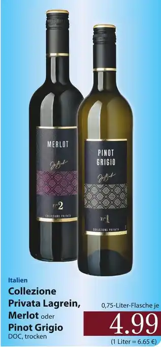 Famila Nord Ost Collezione privata lagrein, merlot oder pinot grigio Angebot