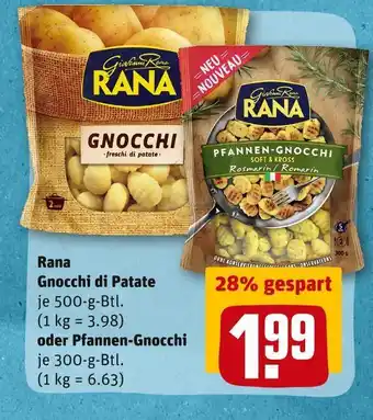 REWE Rana gnocchi di patate oder pfannen-gnocchi Angebot