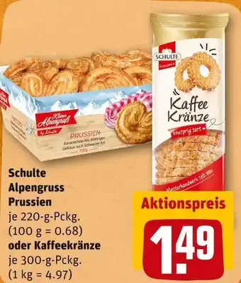 REWE Schulte alpengruss prussien oder kaffeekränze Angebot