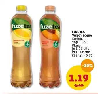 PENNY Fuze tea eistee Angebot