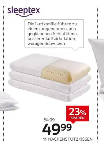 XXXLutz Sleeptex nackenstützkissen „breval“ Angebot