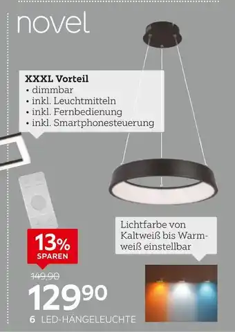 XXXLutz Novel led-hängeleuchte Angebot