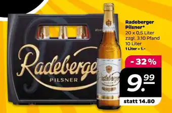 NETTO Radeberger Pilsner 20 x 0,5 L Angebot