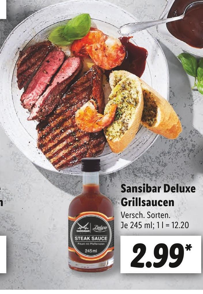 Sansibar deluxe grillsaucen Angebot bei Lidl