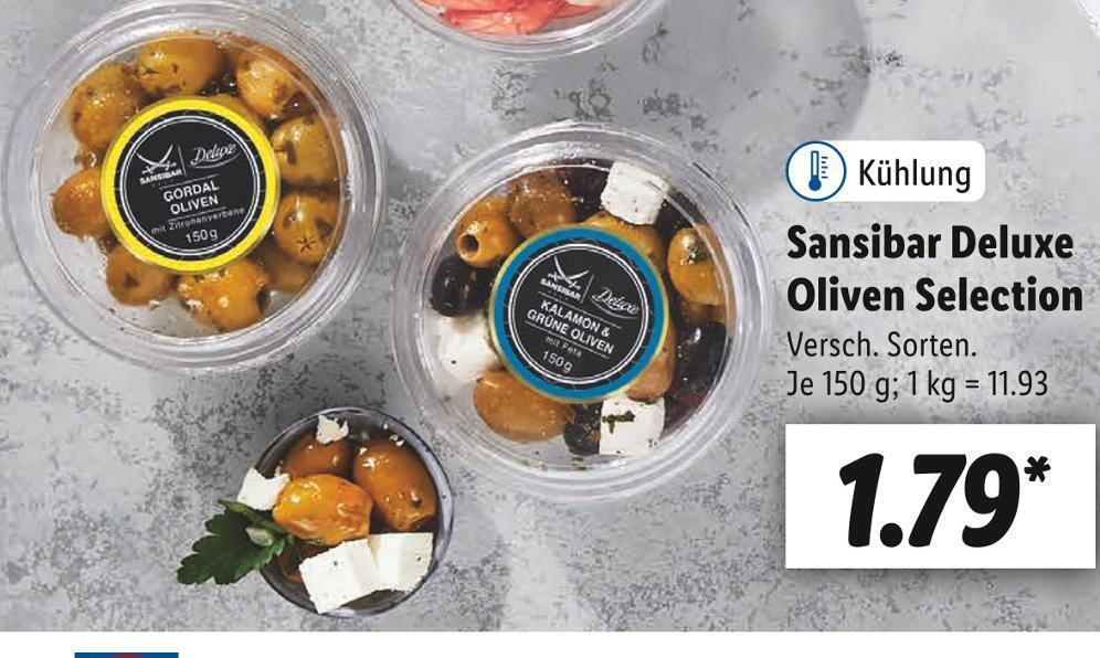 Sansibar deluxe oliven selection Angebot bei Lidl