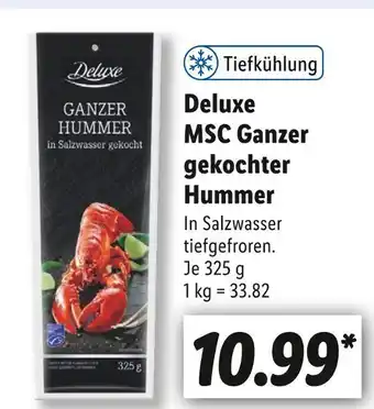 Lidl Deluxe msc ganzer gekochter hummer Angebot