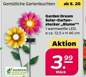 NETTO Garden Dream Solar Gartenstecker ,, Blume" Angebot