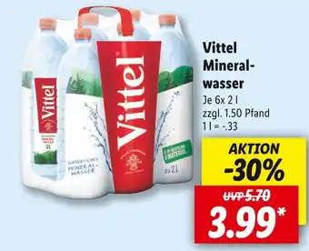 Lidl Vittel mineralwasser Angebot