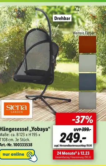 Lidl Hängesessel „yobaya“ Angebot