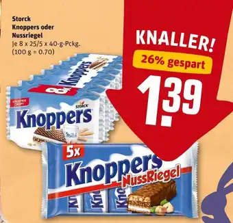 REWE Storck knoppers oder nussriegel Angebot