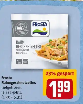 REWE Frosta rahmgeschnetzeltes Angebot