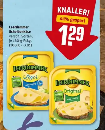 REWE Leerdammer scheibenkäse Angebot