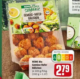 REWE Rewe bio gemüse hafer bällchen Angebot