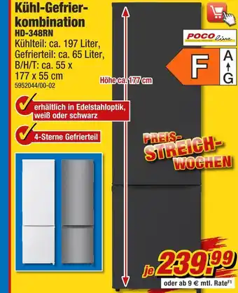 Poco Poco line kühl-gefrierkombination hd-348rn Angebot