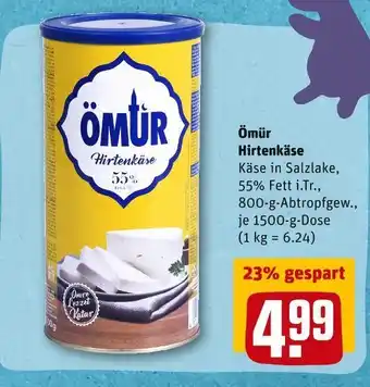 REWE Ömür hirtenkäse Angebot