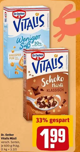 REWE Dr. oetker vitalis müsli Angebot