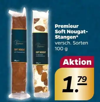 NETTO Premieur soft nougat-stangen Angebot