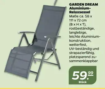 NETTO Garden dream aluminium-relaxsessel Angebot