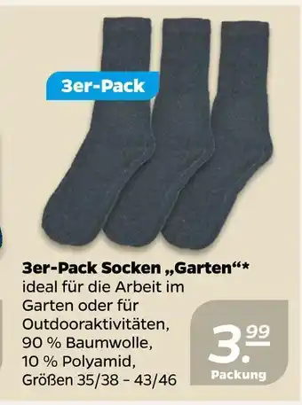 NETTO 3er-pack socken „garten“ Angebot