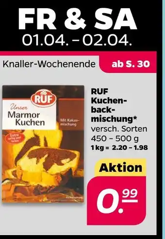 NETTO Ruf kuchenmischung Angebot