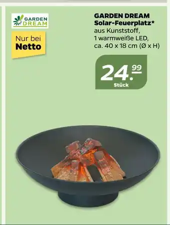 NETTO Garden dream solar-feuerplatz Angebot