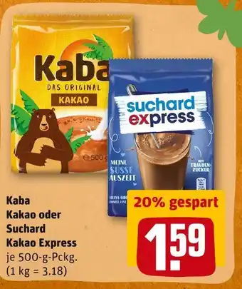 REWE Kaba oder suchard kakao Angebot