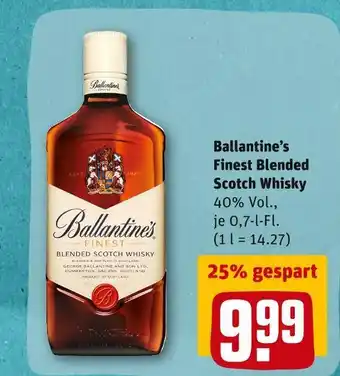 REWE Ballantine’s finest blended scotch whisky Angebot