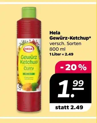 NETTO Hela Gewürz Ketchup 800 ml Angebot